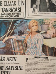 Tercüman Gazetesi İnci Eki 19 Ağustos 1972 - Gönül Yazar Bir Yaşına Daha Bastı - Filiz Akın Film Sayısını Azalttı... GZ146298 - 3
