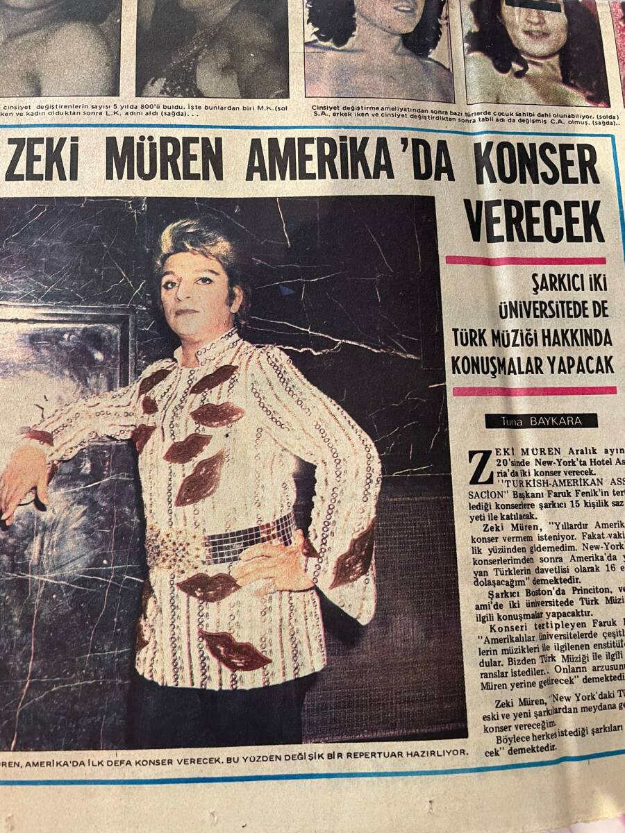 Tercüman Gazetesi İnci Eki 19 Kasım 1974 - Zeki Müren Amerika'da Konser Verecek - Türkiye'de 5 Yılda 800 Erkek Ameliyatla Kadın Oldu GZ146247 - 2