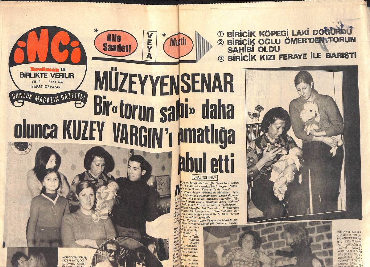 Tercüman Gazetesi İnci Eki 19 Mart 1972 - Göksel Arsoy '' Orta Doğu'' Turnesine Çıkıyor GZ160890 - 1