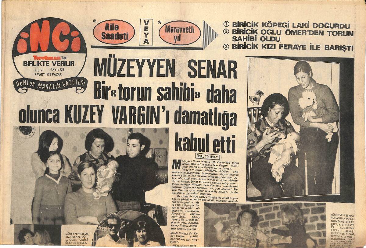 Tercüman Gazetesi İnci Eki 19 Mart 1972 - Göksel Arsoy Ortadoğu Turnesine Çıkıyor GZ144767 - 1