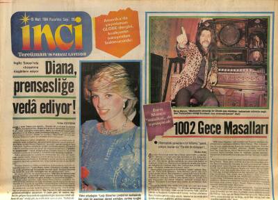 Tercüman Gazetesi İnci Eki 19 Mart 1984 - Diana Prensesliğe Veda Ediyor GZ78518 - 1
