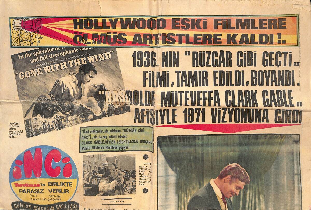 Tercüman Gazetesi İnci Eki 19 Mayıs 1971 - Neşe Karaböcek Almanya Seyahatini Ölü Sezona Erteledi! - Nebahat Çehre Televizyon'a Gelinlikle Çıkacak! GZ146470 - 1