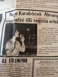 Tercüman Gazetesi İnci Eki 19 Mayıs 1971 - Neşe Karaböcek Almanya Seyahatini Ölü Sezona Erteledi! - Nebahat Çehre Televizyon'a Gelinlikle Çıkacak! GZ146470 - 2
