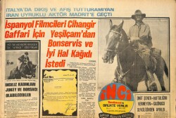 Tercüman Gazetesi İnci Eki 2 Ağustos 1972 - Şarkıcı Nişanlısı Catherine Spaak'a Düğün Hediyesi Şato Satın Aldı... GZ160593 - Gökçekoleksiyon