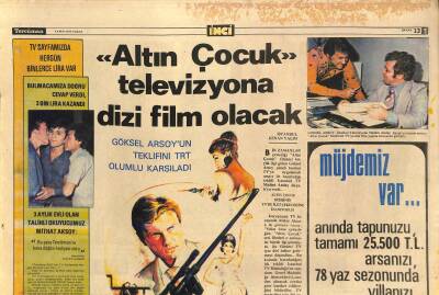 Tercüman Gazetesi İnci Eki 2 Ekim 1977 - Göksel Arsoyun Teklifini TRT Olumlu Karşıladı GZ115127 - 1