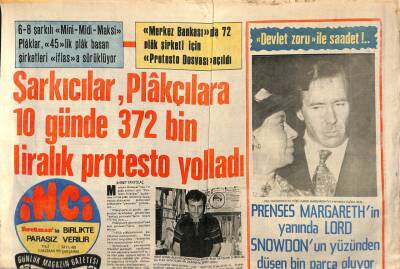 Tercüman Gazetesi İnci Eki 2 Haziran 1971-İki Sevgili ( Fatma Girik İle Memduh Ün ) Hesap Ettiler , Kitap Ettiler Hippi Fatma Filminden Vazgeçtiler GZ83307 - 1