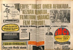 Tercüman Gazetesi İnci Eki 2 Mart 1971 - Afrika Ve Romada Çevrilen Filmler Yerli Olamaz GZ63197 - 1