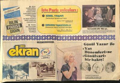 Tercüman Gazetesi İnci Eki 2 Mart 1978 - Gönül Yazar İle Yaş Dönemlerine Gönülvari Bir Bakış ! GZ92123 - 1