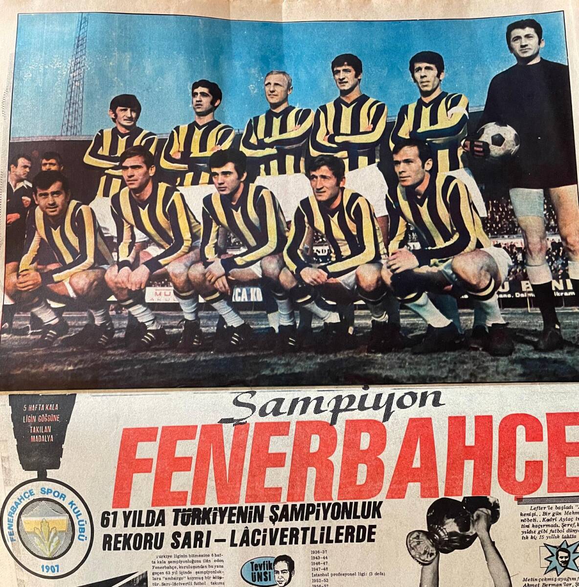 Tercüman Gazetesi İnci Eki 2 Mayıs 1970 - Türkan Şoray Mağrur Kadın Fotoroman - Fenerbahçe Şampiyon GZ141403 - 2