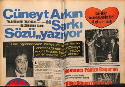 Tercüman Gazetesi İnci Eki 2 Nisan 1971 - Cüneyt Arkın Şarkı Sözü Yazıyor GZ63233 - 2