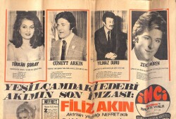 Tercüman Gazetesi İnci Eki 2 Nisan 1972 - Zeki Müren , Resim Yapıyor Şiir Yazıyor - Cüneyt Arkın ''Hikaye Yarışması'nda Ödül Almış'' GZ160894 - Gökçekoleksiyon