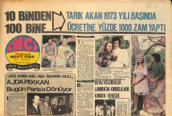 Tercüman Gazetesi İnci Eki 2 Ocak 1973 - Tarık Akan 1973 Yılı Başında Ücretine Yüzde 1000 Zam Yaptı GZ160615 - Gökçekoleksiyon