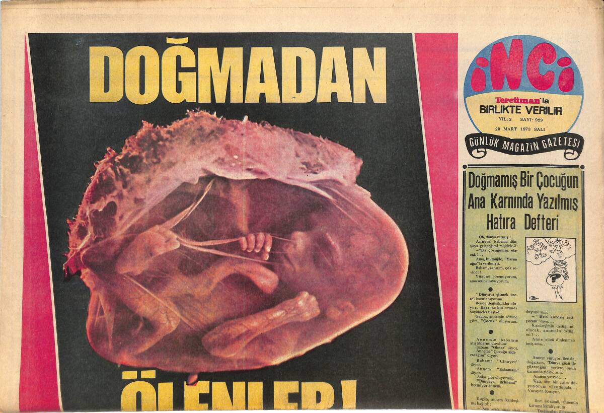 Tercüman Gazetesi İnci Eki 20 Mart 1973 - San Remo'da Milyonluk Skandal - Peppino Di Capri'ye Emeklilik Armağanı, Milva'ya Da Rüşvet GZ144874 - 1