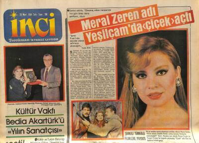 Tercüman Gazetesi İnci Eki 20 Mart 1984 - Bedia Akartürk,Yılın Sanatçısı Oldu GZ78517 - 1