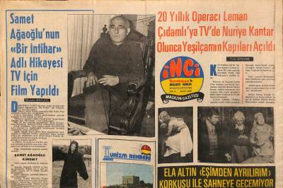 Tercüman Gazetesi İnci Eki 20 Mayıs 1975 - Samet Ağaoğlu, Ela Altın Neden Gazinoya Gidemiyor, CİN ROKET Çizgi Roman, Ayhan Işıkın Yeni Filmi, Gülşen GZ91844 - 1