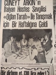 Tercüman Gazetesi İnci Eki 21 Ağustos 1972 - Muhterem Nur'un Hacizli Halısı Kayboldu! - Cüneyt Arkın'ın İtalyan Hostes Sevgilisi Geldi! GZ144665 - 2
