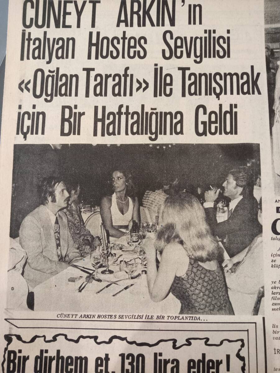Tercüman Gazetesi İnci Eki 21 Ağustos 1972 - Muhterem Nur'un Hacizli Halısı Kayboldu! - Cüneyt Arkın'ın İtalyan Hostes Sevgilisi Geldi! GZ144665 - 2