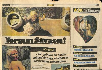 Tercüman Gazetesi İnci Eki 21 Haziran 1977 - Huzuru Yalnızlıkta Bulan Sanatçı , Göksel Arsoyun Perde Arkası GZ92124 - 1