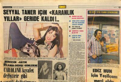 Tercüman Gazetesi İnci Eki 21 Mayıs 1977 - Ediz Hun İçin Yeşilçam Mazi Oldu GZ115284 - 1