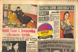 Tercüman Gazetesi İnci Eki 21 Temmuz 1974 - Fatma Girik Amerika'ya Davet Edildi - İlhan İrem Liseyi Bitirince Gazino Afişlerine Çıkacak GZ144388 - 1