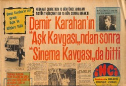 Tercüman Gazetesi İnci Eki 22 Aralık 1970 - Nebahat Çehre'den 15 Gün Önce Ayrılan Aktör , Yeşilçam'ı da 15 Gün Sonra Bıraktı GZ160486 - Gökçekoleksiyon