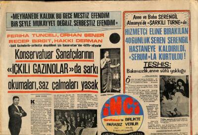 Tercüman Gazetesi İnci Eki 22 Mayıs 1971 - Nigar Uluerer Türk İşçilerine Şarkı Okumak İçin Avustralyaya Gidiyor... GZ114341 - 1