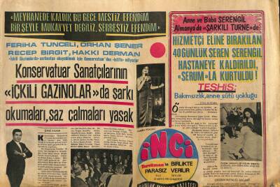 Tercüman Gazetesi İnci Eki 22 Mayıs 1971 - Nigar Uluerer Türk İşçilerine Şarkı Okumak İçin Avustralyaya Gidiyor... GZ115576 - 1