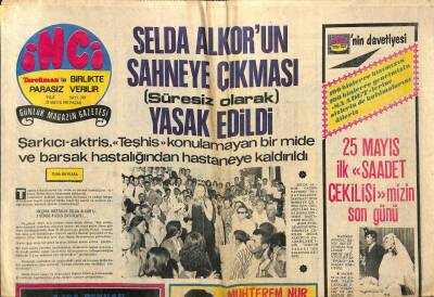 Tercüman Gazetesi İnci Eki 23 Mayıs 1971 - Muhterem Nur 1712 Lira İçin Otelde 3 Gün Rehin Kaldı GZ105394 - 1