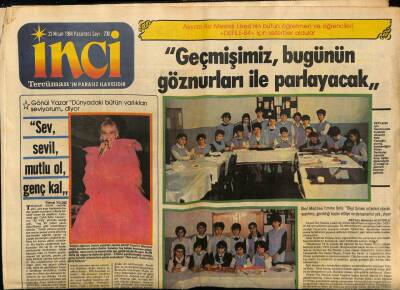 Tercüman Gazetesi İnci Eki 23 Nisan 1984 - Gönül Yazar,Sev Sevil Mutlu OL GZ78546 - 1