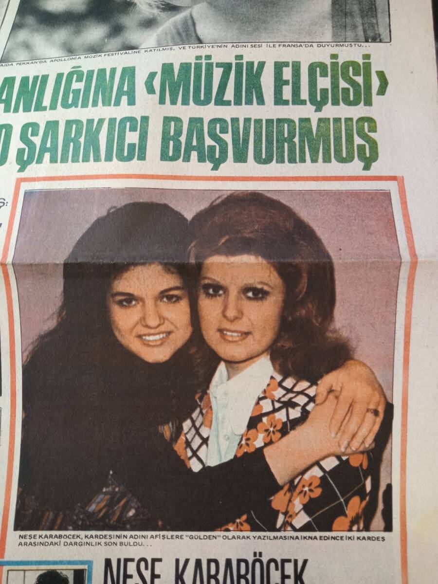 Tercüman Gazetesi İnci Eki 24 Ağustos 1973 - Neşe Karaböcek Soyadını Kullanmaktan Vazgeçen Kardeşine 8 Aylık İş Garantisi Verdi! GZ145004 - 2
