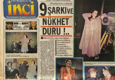 Tercüman Gazetesi İnci Eki 24 Mart 1984 - 9 Şarkı Ve Nükhet Duru GZ78538 - 1