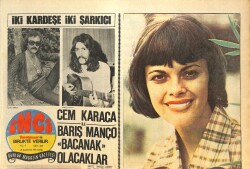 Tercüman Gazetesi İnci Eki 25 Ağustos 1972 - Cem Karaca İle Barış Manço Bacanak Olacaklar - Gönül Yazar 6 Ay Film Çeviremeyecek! GZ144669 - 1