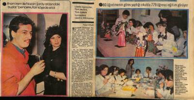 Tercüman Gazetesi İnci Eki 25 Nisan 1984 - İlhan İrem İle Nazan Şoray Arasındaki Buzlar Eridi GZ78544 - 1