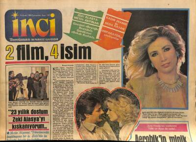 Tercüman Gazetesi İnci Eki 25 Ocak 1984 - Seda Sayan - Kadir İnanır, Zeki Alasya - Metin Akpınar GZ78484 - 1