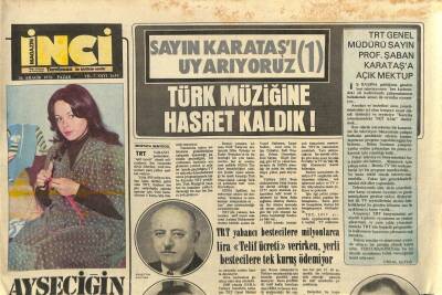 Tercüman Gazetesi İnci Eki 26 Aralık 1976 - TRT Yabancı Bestecilere Milyonlarca Lira Telif Ücreti Verirken ,Yerli Bestecilere Tek Kuruş Ödemiyor GZ114582 - 1