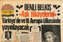 Tercüman Gazetesi İnci Eki 26 Şubat 1972 - Benli Belkıs Aşk Hikayelerini Türkiye'de Ve 16 Avrupa Ülkesinde Yayınlayacak GZ160771 - Gökçekoleksiyon
