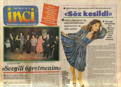 Tercüman Gazetesi İnci Eki 27 Mart 1984 - Deniz Akbulut,Söz Kesildi GZ78535 - 1