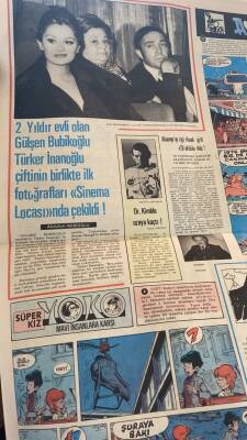 Tercüman Gazetesi İnci Eki 27 Nisan 1976 - Gülşen Bubikoğlu Türker İnanoğlu Çiftinin Birlikte İlk Fotoğrafları Sinema Locası nda Çekildi ! GZ113977 - 2