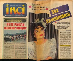 Tercüman Gazetesi İnci Eki 28 Eylül 1983 - Sezen Aksu , Türk Sanat Müziğine Diz Döverek Geçtim GZ69157 - 2