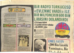 Tercüman Gazetesi İnci Eki 28 Ocak 1974 - Emel Sayın 200 Bin Liralık Tazminatı Bir Filmle Ödeyecek! - Parla Şenol Amerika'ya Gidiyor! GZ145051 - 1