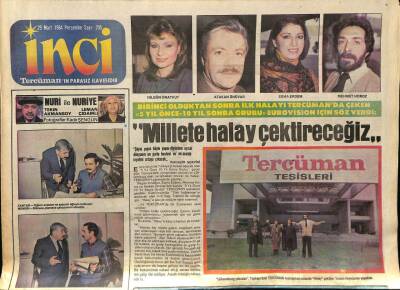 Tercüman Gazetesi İnci Eki 29 Mart 1984 - Nilgün Onatkut,Atakan Ünüvar,Esma Erdem GZ78533 - 1