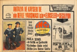 Tercüman Gazetesi İnci Eki 29 Nisan 1972 - Uğur Güçlü Eczacı Eşinin İsteği İle Yeşilçam'a 3 Ay İçin Veda Etti GZ160602 - Gökçekoleksiyon