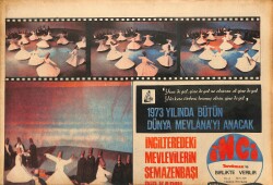 Tercüman Gazetesi İnci Eki 3 Aralık 1972 - 1973 Yılında Bütün Dünya Mevlana'yı Anacak - Ayşecik 100 Bin Liralık Film Teklifi Alınca Okulu Bıraktı GZ147510 - 1