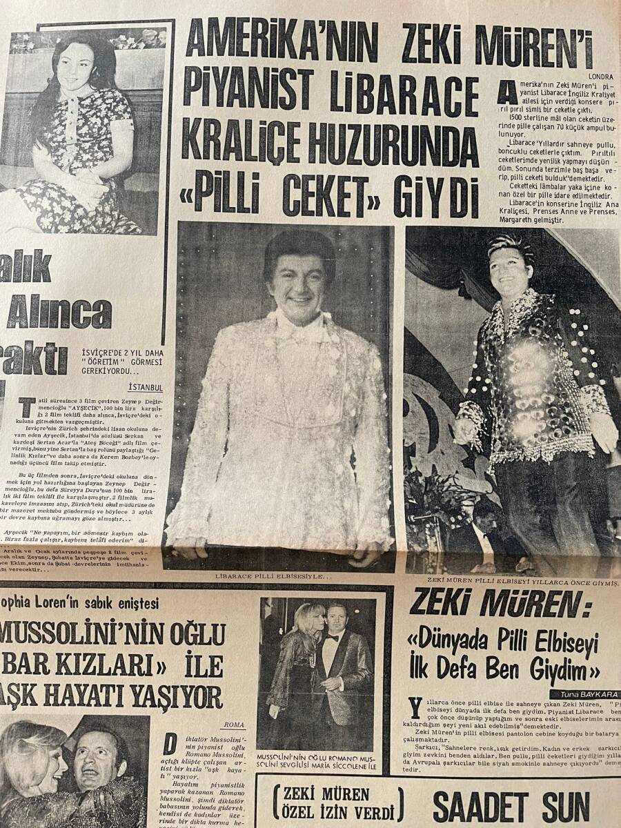 Tercüman Gazetesi İnci Eki 3 Aralık 1972 - 1973 Yılında Bütün Dünya Mevlana'yı Anacak - Ayşecik 100 Bin Liralık Film Teklifi Alınca Okulu Bıraktı GZ147510 - 2