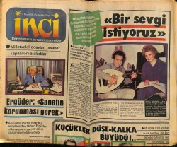 Tercüman Gazetesi İnci Eki 3 Kasım 1983 - Necla Nazır Ekrandan Kaçtı GZ69155 - 2