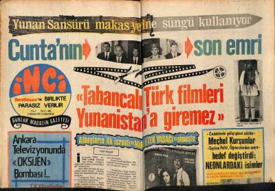 Tercüman Gazetesi İnci Eki 3 Nisan 1971 - Cuntanın Son Emri GZ63232 - 1