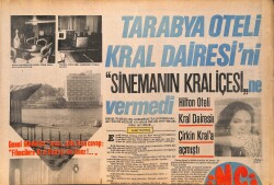 Tercüman Gazetesi İnci Eki 30 Ocak 1971 - Tarabya Oteli Kral Dairesi'ni Sinemanın Kraliçesi Türkân Şoray'a Vermedi GZ160518 - Gökçekoleksiyon