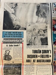 Tercüman Gazetesi İnci Eki 31 Temmuz 1972 - Türkan Şoray'ı Düşüren Fülliya Adlı At Hastalandı - Cem Karaca Ve 3 Kardeş 4'lü Düğün Yapacak GZ146556 - 2