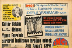 Tercüman Gazetesi İnci Eki 4 Ekim 1971 - Zeki Müren Film Artistlerini Kadro Dışı Etti - İlhan Daner de Tiyatroyu Bırakıp Şarkıcı Oluyor !.. GZ160758 - Gökçekoleksiyon
