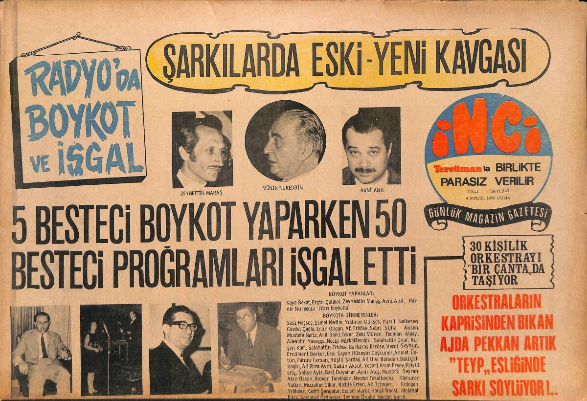 Tercüman Gazetesi İnci Eki 4 Eylül 1970 - Sylvie Vartan'ın Eşi Johnny Hollyday 18 Yaşında Yeni Bir Sevgili Buldu GZ147614 - 1